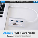 6 in 1 USB 3.0 HUB CF SD TF Card Reader 3 Ports USB Adapter for Laptop PC