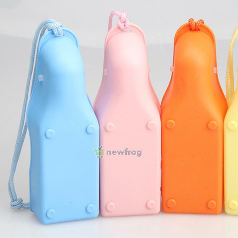 Portable Plastic Feeding Bowl Dog Cat Travel Pet Water Bottle Dispenser Feeder