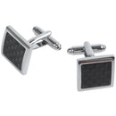 Jewelery Men's Cufflinks - Classic Square - Carbon Fiber - Alloy - Wedding  T8S4