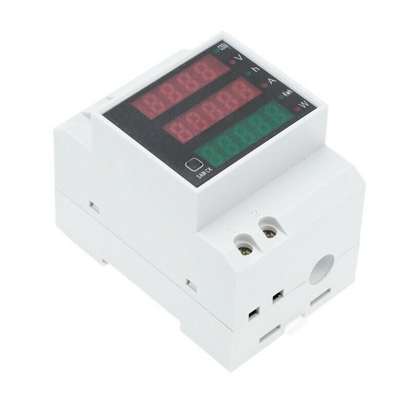 100A AC80 - 300V digital multifunctional DIN Rail Voltage Meter Voltmeter W C4F5