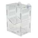 Aquarium Fish Tank Plastic Floating Isolation Divider Breeding Box Transparent