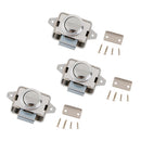 3Pcs Caravan Motorhome Push Button Toilet Door Lock Drawer Cupboard Latch Knob