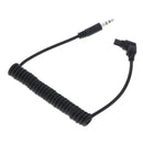 Black Flash Cable Cord, Remote Shutter Release Cable, 100cm/39.37inch Length