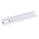 Rectangle Quilting Ruler Templates Metric Sewing Ruler For Crafts 20cm Long