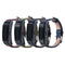 Smart Sports Bluetooth PU Leather Watch Strap for Huawei B5 18mm Blue
