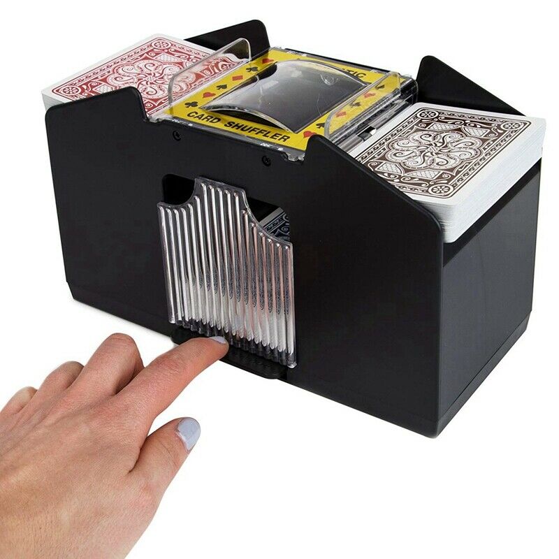 Board Game Poker Electric Automatic Card Shuffler Support 4 Deck Playing Ca R9S9