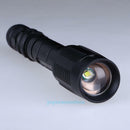 Waterproof 4000Lm Zoomable CREE T6 LED 18650 Flashlight Focus Hunting Torch Lamp