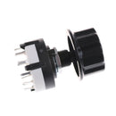 RS26 Rotary Channel Selector Switch 2 Pole Position 6 Selectable with Knob JR