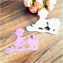 Girl Baby Carriage Rabbit Bunny Cutting Dies Stencils Paper Card Embossing Cr JR