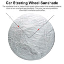Car Steering Wheel Sun Shade Cover Double Thicken cloth Anti-Hot Reflect Sun