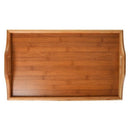 Natural Bamboo Breakfast Serving Tray with Handle Serving Breakfast in Bed