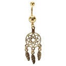 Women Anchor Bend Dangle Button Barbell Sexy Belly Navel Ring Bar Body PiercB3A8
