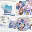 46x/Box Scenery Paper Stickers Stationery for Scrapbooking Diary Decoration