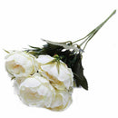 1 Bouquet European Pretty Wedding Mini Peony Artificial Flower bouquet Flor P7O2