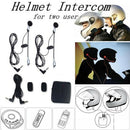 Motorcycle Helmet Interphone Walkie Talkie Communication Intercom Headphone M&E