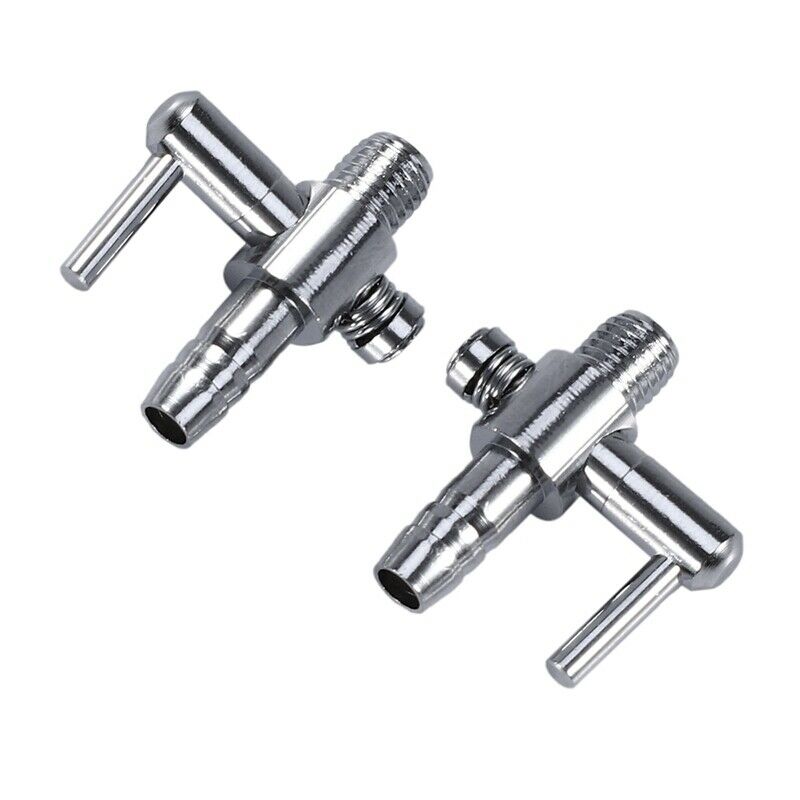 5mm Tube Diameter Single Way Air Flow Control Valve 2 Pcs for Aquarium D4G9