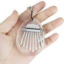 Kalimba Transparent 8 Keys Mini Kalimba Thumb Piano Acrylic Pocket Thumb Piano