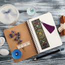 DIY Special Shaped Diamond Painting Creative Leather Bookmarks with Tassel