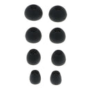 4 Pair Replacement Ear Pad Eartips Silicone Earbuds Tips For Earphones Black