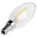 Dimmable E12 2W COB Edison Candle Flame Filament LED Light Bulb Lamp 10*3.5 D1Z5
