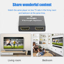 1 in 2 out 1080P HDMI Splitter for Monitor Projector Male to Female Adapter