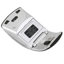 Laptop PC 2.4GHz Wireless Foldable Folding Arch Optical Mouse USB Mice Blue