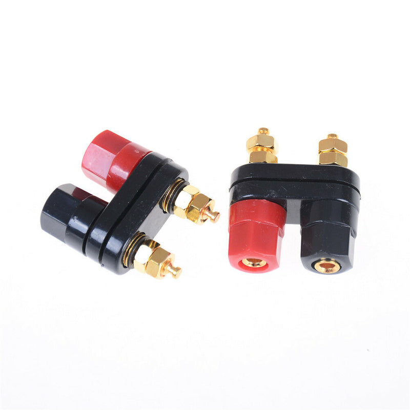 Dual Female Banana Plug Terminal Binding Post for Speaker Amplifie3C