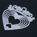 Hollow Heart DIY Scrapbook Embossing Craft Cutting Die Metal Stencils Gifts