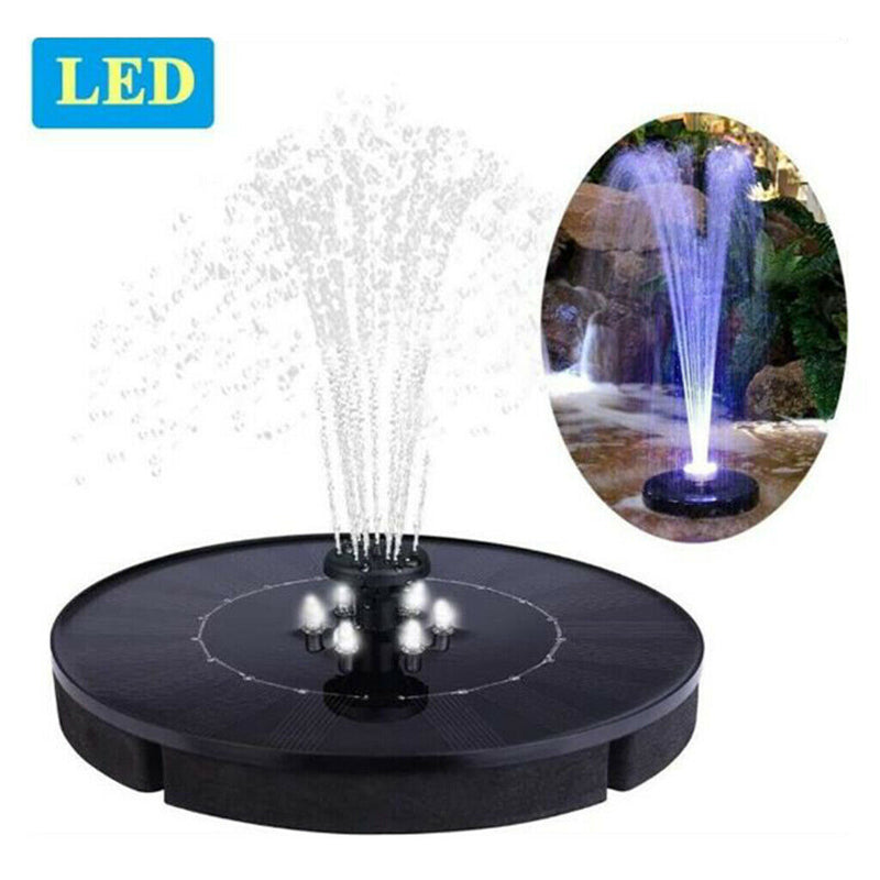 10V 2.4W Mini Floating Solars Fountain Pump Free Standing for Pond Pool