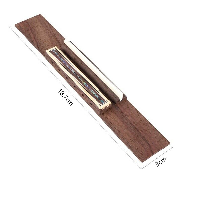 Rosewood Classical Guitar Bridge & Cattle Bone Classic Guitar Nut & Cattle