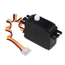1:12th Plastic Steering Servo Black for WLtoys 12428 12423 RC Crawler Truck