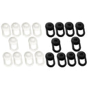 20 Pieces Replacement Silicone Earpads Earbud Cover Noise Cancelling, Anti-Slip