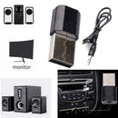 3.5mm Wireless USB Bluetooth 4.0AUX Audio Stereo Music Receiver Home Car Ad W7C4