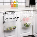 Wrought Iron Cabinet Door Clip Hanging Garbage Bag Rack Collapsible Garbage