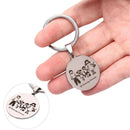 Fashion Family Mom Dad Daughter Son Pet Keychain Stainless Steel Keyring â„–[