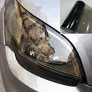 Gloss Light Black Smoke Vinyl Film Tint Headlight Taillight Wrap Cover Accessory