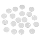 40 Pcs 0.3''/ 8 mm Metal Coin Round Stamping Blank Tag Jewelry Making DIY
