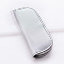 Leather Makeup Toiletry Bag Organizer Travel Pure Color Zipper Cosmetics Pouch