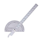 0-180 Degree Angle Ruler Stainless Steel Round Head Rotary Protractor