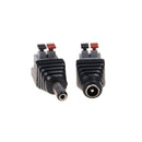 1Pair DC Male+Female Connectors 2.1*5.5mm Power Jack Press Adapter Plugs NeBLTE