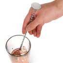 Stainless Steel Cocktail Bar Spiral Pattern Drink Shaker Muddler Mixing Spoo Hn