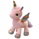 Cute Rainbow Unicorn Horse Plush Soft Toys for Kids Girl Birthday Gift Pink