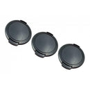 3Packs Cap Lens Cap 49mm Lens Cap Lens   Universal Strap for Camcorder