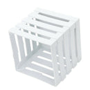 110mmx100mmx105mm white plastic square flowerpot basket decoration P4T9