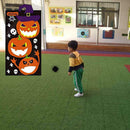 Halloween Games Pumpkin Bean Bag Toss Games 3 Bean Bags + Pumpkin Banner