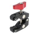 Super Clamp with Red Knob w/ 1/4inch & 3/8inch Thread for DSLR Camera
