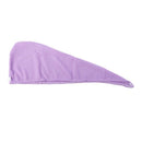 1 PC Magic minifiber Hair Drying Towel Hat Cap Bath Head Wrap - Purple E8Z9