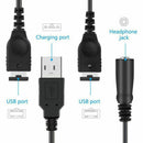 Charger Cable And 3.5MM Headphone Earphone Jack Adapter Cord Cable For Nint