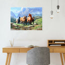 5D DIY Full Drill Diamond Painting Hiking Horses Cross Stitch Embroidery