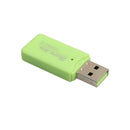 High  USB 2.0 Memory Card Reader Adapter Green for Micro SD/SDHC